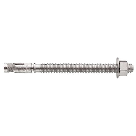 Power-Stud+ SD6 Wedge Anchor, 3/8 Dia., 3-1/2 L, Stainless Steel Stainless Steel, 50 PK