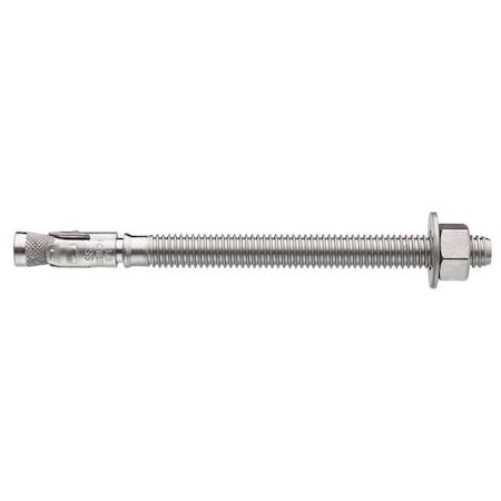 Power-Stud+ SD4 Wedge Anchor, 5/8 Dia., 8-1/2 L, Stainless Steel Plain, 25 PK