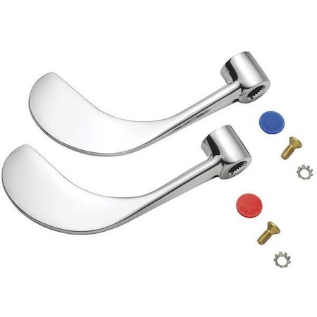 Wrist Blade Kit, Polished Chrome, Brass