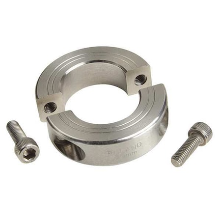 Shaft Collar,Clamp,2Pc,7/8 In,303 SS