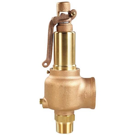 Safety Relief Valve,1/2 X 3/4,40 Psi