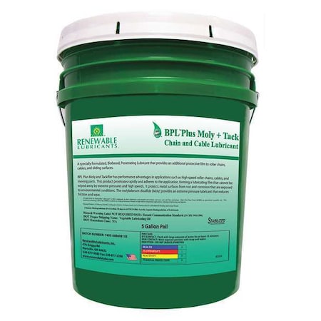 Lubricant, Pail, Black, 5 Gal.