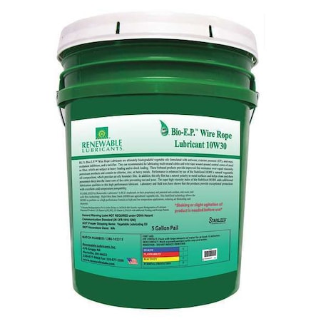 Lubricant, Pail, Yellow, 5 Gal.