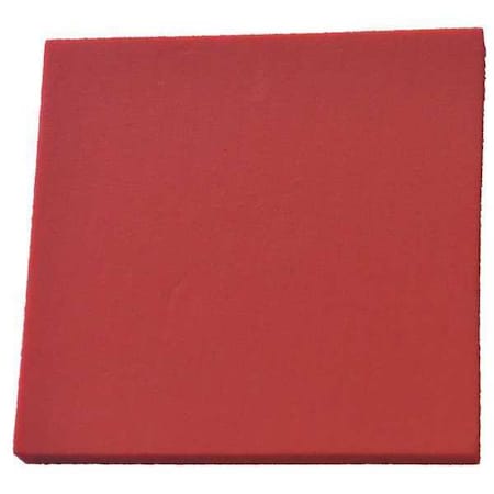 Foam Sheet, Crosslink, 24 In W, 24 In L, 3/8 In Thick, Red