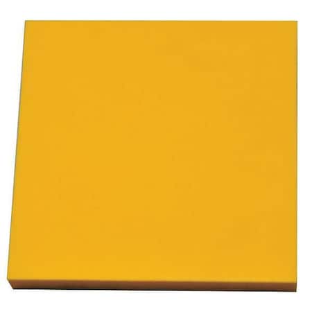 Foam Sheet, Crosslink, 24 In W, 24 In L, 1/4 In Thick, Yellow