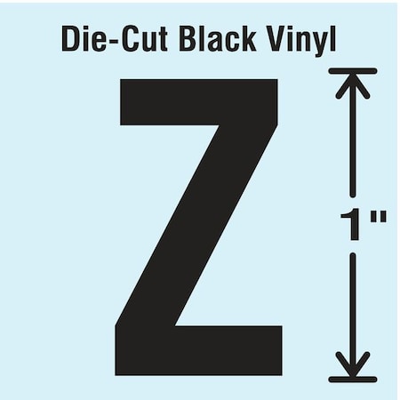 Die Cut Letter Label, Z, 10 Cards,PK10