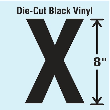 Die Cut Letter Label,X