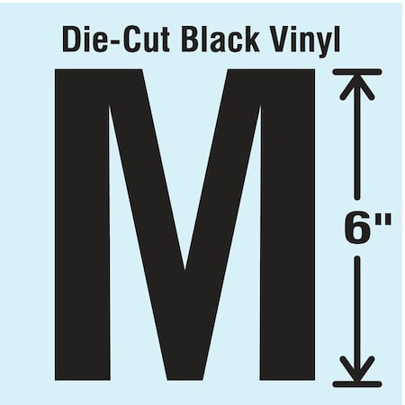 Die Cut Letter Label,M