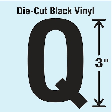 Die Cut Letter Label, Q, 10 Cards,PK10