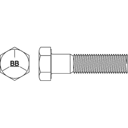 Grade 5, 5/16-18 Hex Head Cap Screw, Black Oxide Steel, 4-3/4 In L, 40 PK