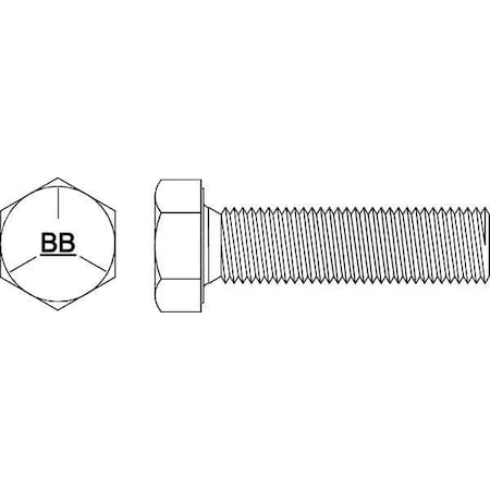 Grade 5, 1/2-20 Hex Head Cap Screw, Black Oxide Steel, 4 In L, 25 PK