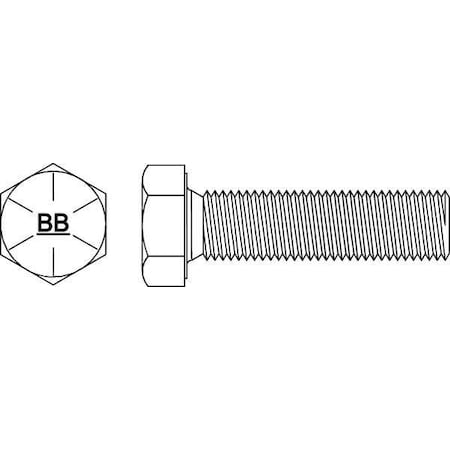 Grade 8, 5/8-18 Hex Head Cap Screw, Black Oxide Steel, 2-1/4 In L, 15 PK