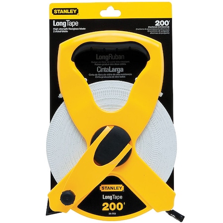 200 Ft Tape Measure, 1/2 In Blade