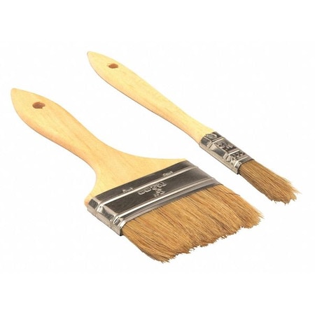4 Chip Paint Brush, White China Bristle, Wood Handle