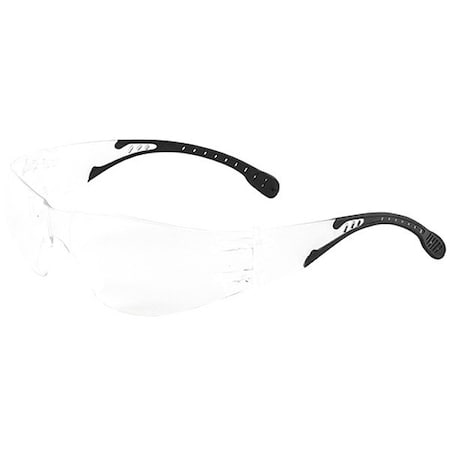 Safety Glasses, Clear Polycarbonate Lens, Scratch-Resistant