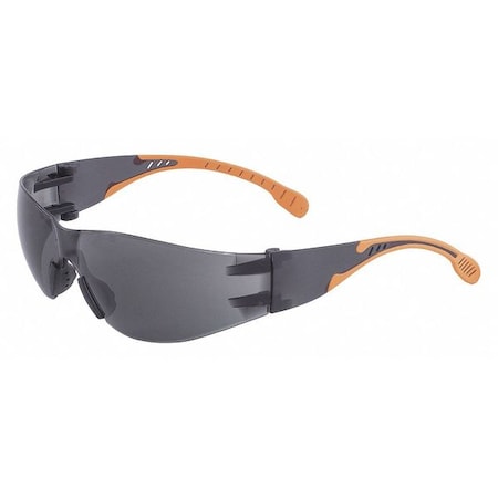 Safety Glasses,Gray,Orange Temples