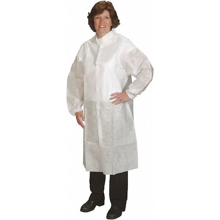 Critical Cover® NuTech™ Frock,Disposable,Snap Close,3XL/4XL,PK25