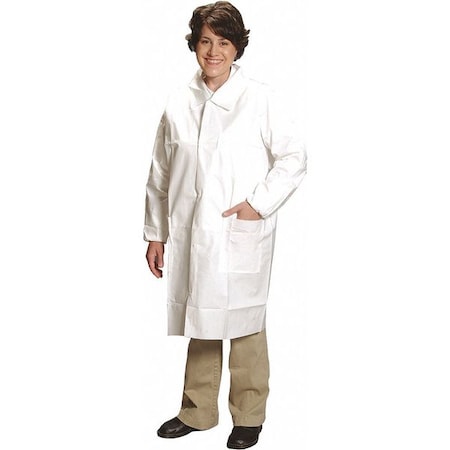 Critical Cover Comfortech Lab Coat,Disposable,3 Pckts,2XL,PK25