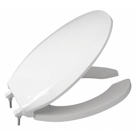 Toilet Seat,Heavy Duty, With Cover, Elongated, White