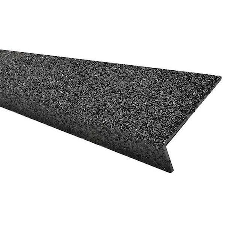 FRP Stair Nosing,Black,24in W,Fiberglass, 9N12003X002419H