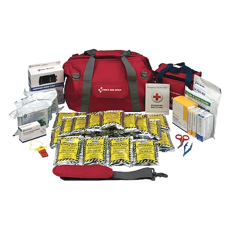 Survival Kit,Red,8inHx14inLx14inW