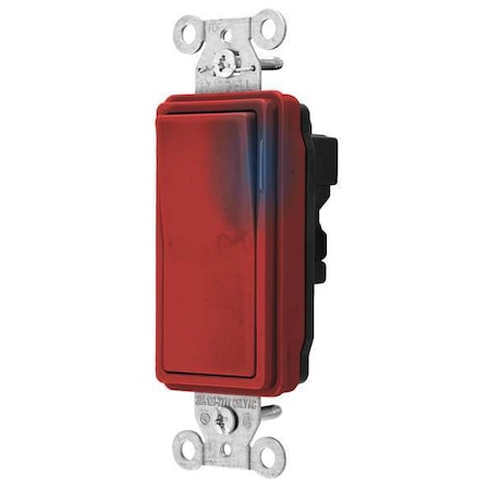 Illuminated Wall Switch,3-Way,20A,Red