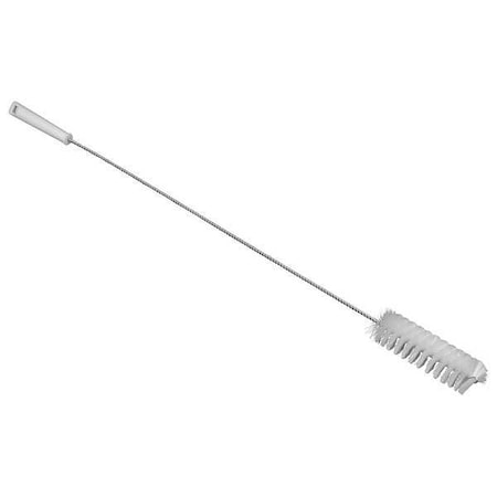 1 7/8 In W Tube And Valve Brush, Medium, 5 1/4 In L Handle, 6 1/4 In L Brush, White, Polypropylene