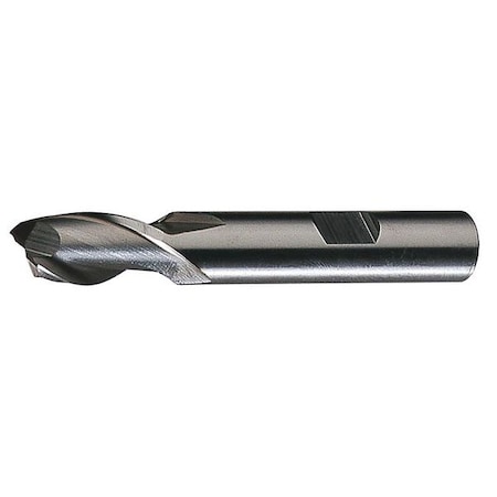2-Flute HSS Square Single End Mill Cleveland HG-2 Bright 21/64x3/8x9/16x2-1/2