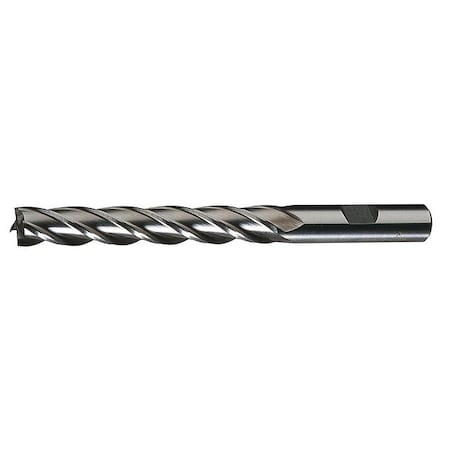 4-Flute HSS Center Cutting Square Single End MIll Cleveland HG-4C Bright 1x1x6x8-1/2