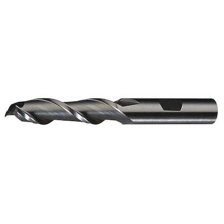 2-Flute HSs High Helix Square Single End Mill Cleveland HGA-2 Bright 1/4x3/8x1-1/4x3-1/16