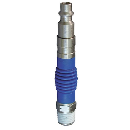 Coupler Plug,(M)NPT,1/4,Steel/Poly