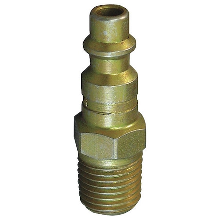 Coupler Plug,(M)NPT,1/4,Brass