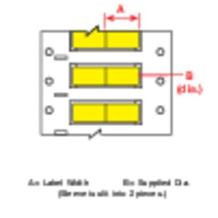 1 X 21/64 Yellow Wire Marking Sleeves, 3FR-187-2-YL-2