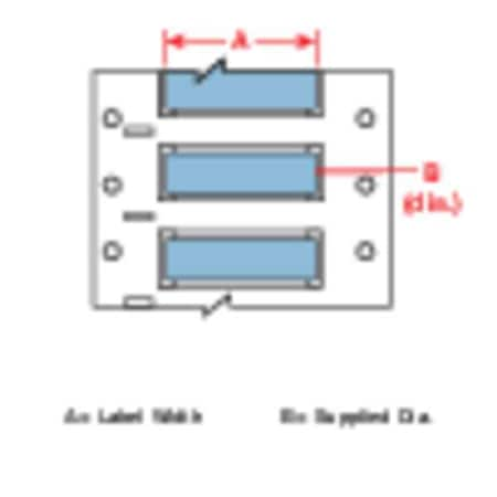 2 X 1-21/32 Blue Wire Marking Sleeves, 3PS-1000-2-BL