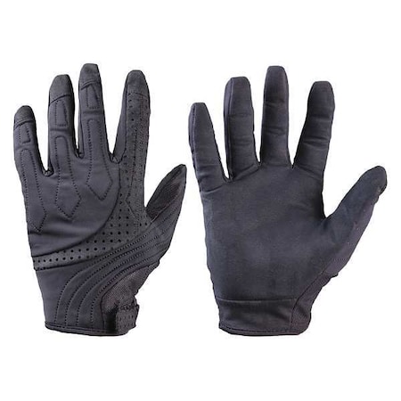 Mechanics Gloves, XS, Black, Double Layer, Spandex/Neoprene