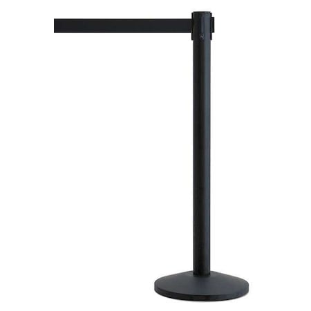 Barrier Post With Belt,Metal,7-1/2 Ft. L