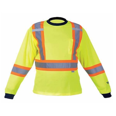 Viking Safety Poly/Cotton LS T-Grn