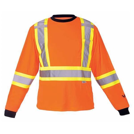 Viking Safety Poly/Cotton LS T-Org