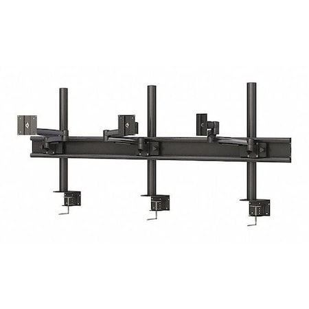 Triple Computer Monitor Stand Desk Clamp