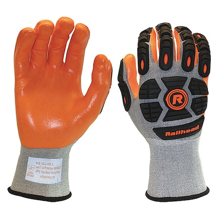 Cut Resistant Impact Coated Gloves, A3 Cut Level, Nitrile, XS, 1 PR