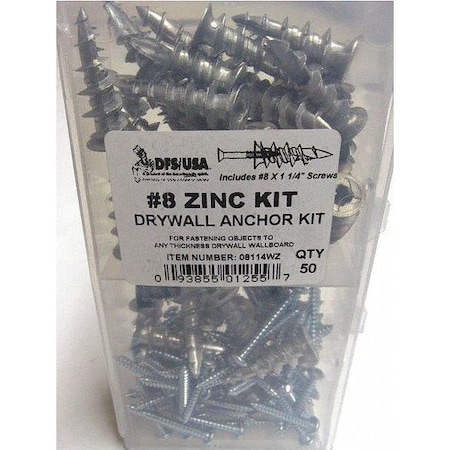 Zinc Wall Driller Kit,No. 6