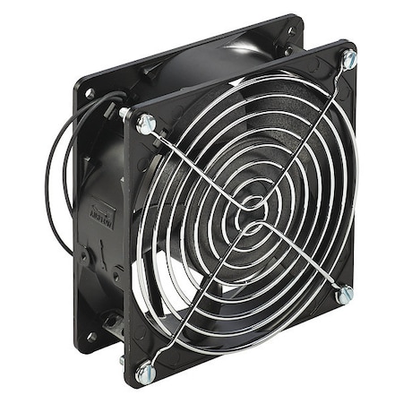 Axial Fan, Square, 115V AC, 100 Cfm, 4 5/8 In W.