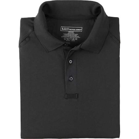 Performance Short Sleeve Polo,2XL,Black