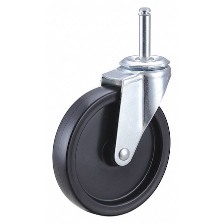 Swivel Stem Caster,Polyolfn,5 In,150 Lb.