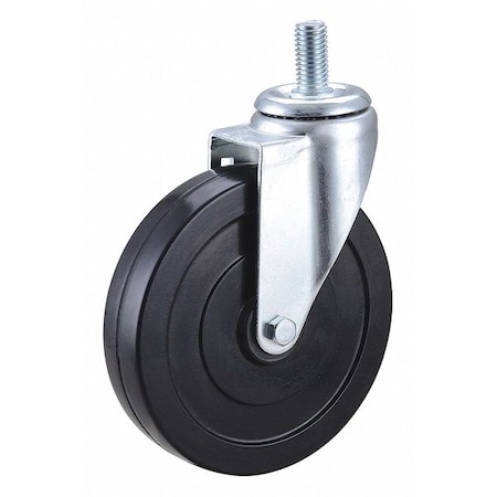 Swivel Stem Caster,Rubber,6 In.,280 Lb.