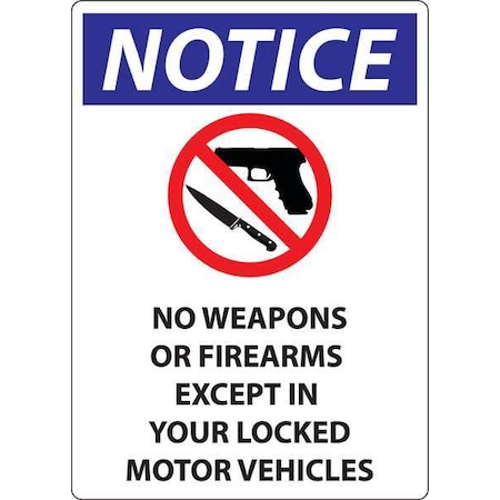 Wisconsin Concealed Carry Sign, 10 In Height, 7 In Width, Plastic, Horizontal Rectangle, English