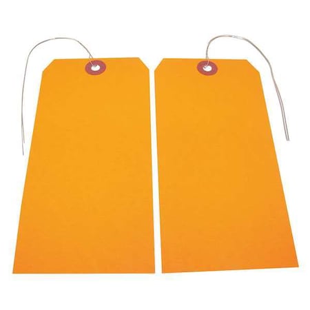 Blank Tag,5-3/4 In. H,Orange,PK25