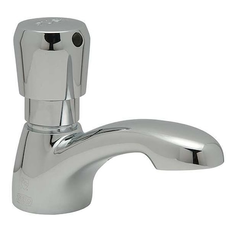 Metering Single Hole Mount, 1 Hole Low Arc Bathroom Faucet, Polished Chrome