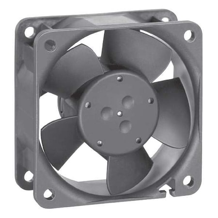 Axial Fan, Square, 24V DC, 1 Phase, 25.3 Cfm, 2 23/64 In W.
