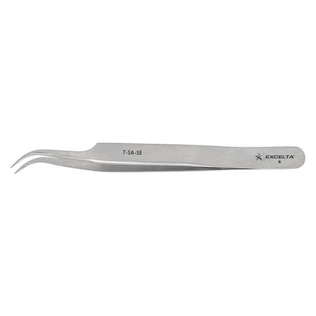 Tweezer,Curved Fine,4-1/2 In. L,SS